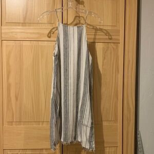 Cloth & Stone Black and White Striped Dress